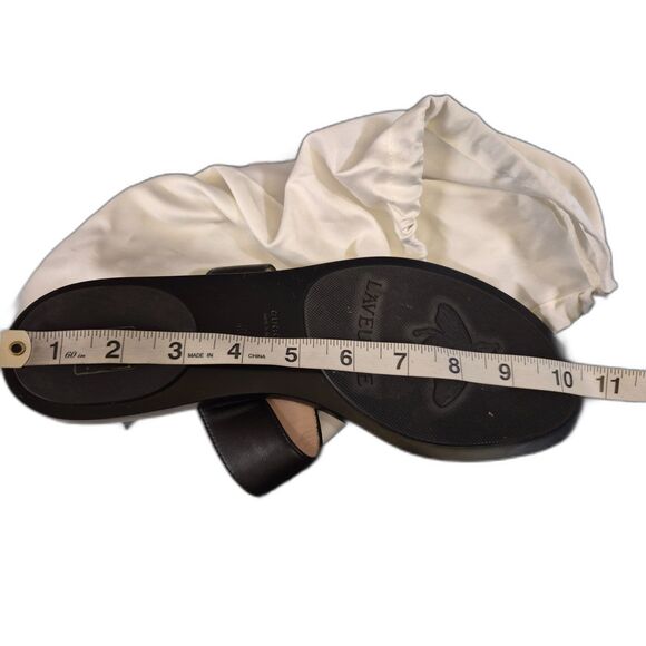 Gucci Women's Black Marmont Leather Thong Sandals Flip Flops Double GG Size 40 - Picture 5 of 6